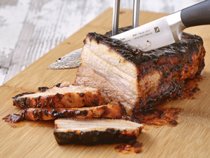 Gegrillter Schweinebauch mit Hoisin-Sauce